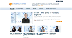 Desktop Screenshot of learningforums.ca