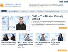 Tablet Screenshot of learningforums.ca